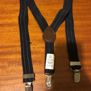 One size children’s place navy suspenders.